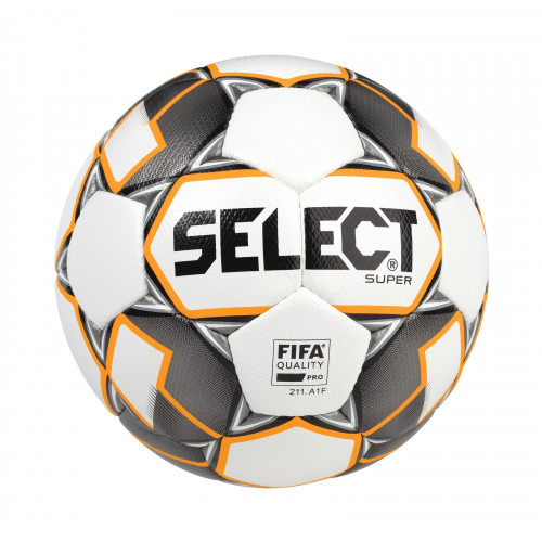 Select Futbalová lopta FB Super bielo šedá - 5